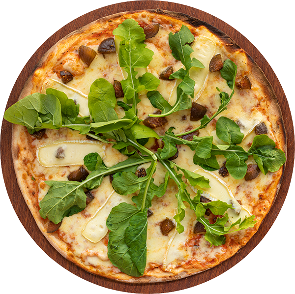 Fig, Brie and Rocket Pizza toppings - Our pizza place